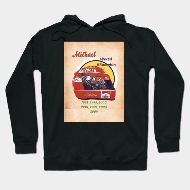 1994 Michael Schumacher Hoodie by Popcult Posters